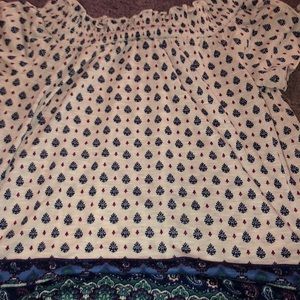 Off the shoulder shirt